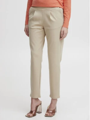b.young Chinosy 20812848 Beżowy Slim Fit