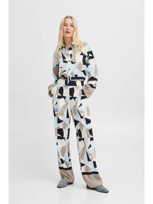 b.young Spodnie w kolorze błękitno-beżowym rozmiar: 40