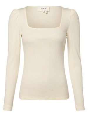 ba&sh Damska koszulka z długim rękawem Kobiety Bawełna beżowy|biały jednolity,