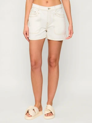 Ba&sh Jeansowe szorty BEVY | Regular Fit ecru