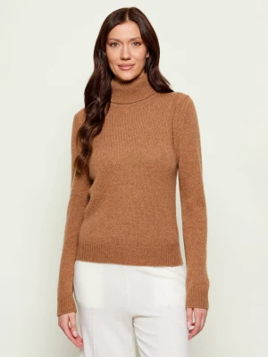 Ba&sh Kaszmirowy golf CHALIE | Slim Fit camel