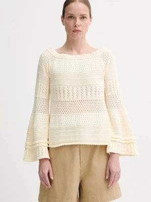BA&SH sweter bawełniany DAXIE damski kolor beżowy 1E25DAXI