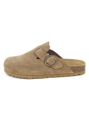 BABUNKERS Family Skórzane chodaki w kolorze jasnobrązowym rozmiar: 39