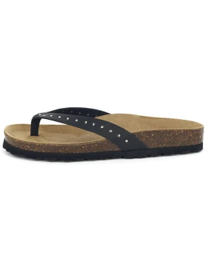 BABUNKERS Family Skórzane japonki w kolorze czarnym rozmiar: 42