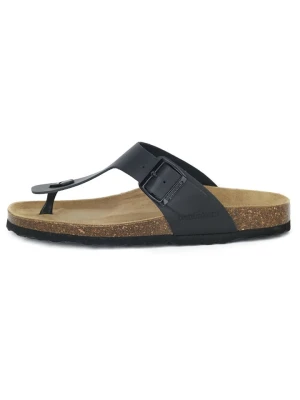 BABUNKERS Family Skórzane japonki w kolorze czarnym rozmiar: 46