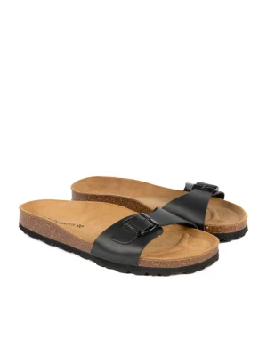 BABUNKERS Family Skórzane klapki w kolorze czarnym rozmiar: 40