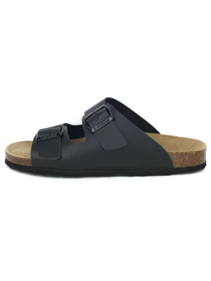 BABUNKERS Family Skórzane klapki w kolorze czarnym rozmiar: 41