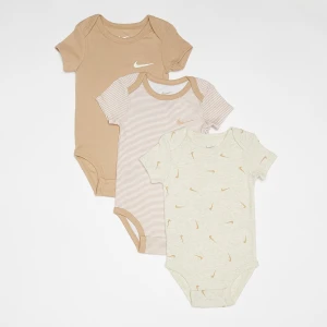 Baby Essentials Bodysuit (3 Pack), markiNike, Rampersy i zestawy dla niemowląt, w kolorze beż, rozmiar: