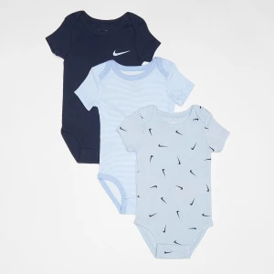 Baby Essentials Bodysuit (3 Pack), markiNike, Rampersy i zestawy dla niemowląt, w kolorze niebieski, rozmiar: