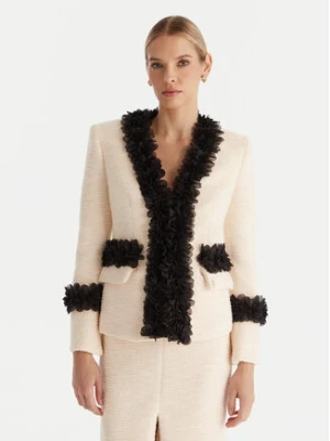 Babylon Marynarka S00750 Écru Regular Fit