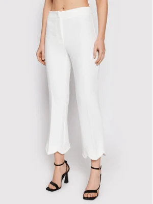 Babylon Spodnie materiałowe P_MF0602 Biały Regular Fit