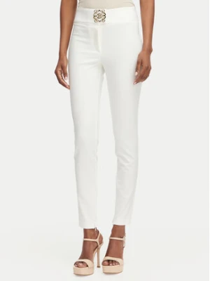 Babylon Spodnie materiałowe W E00057 Kremowy Slim Fit