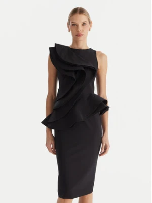 Babylon Sukienka koktajlowa MF0214 Czarny Slim Fit