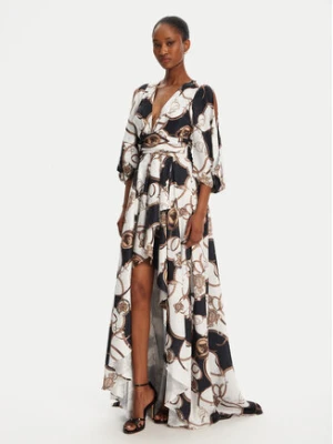 Babylon Sukienka koktajlowa S00882 Biały Regular Fit