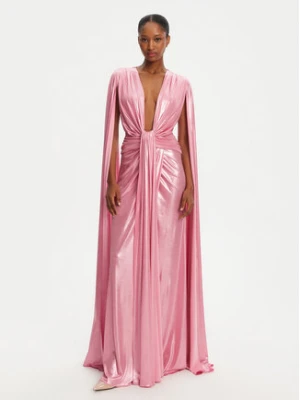Babylon Sukienka wieczorowa MF0223 Różowy Regular Fit