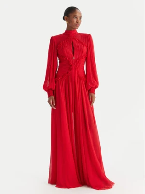 Babylon Sukienka wieczorowa S00833 Czerwony Regular Fit