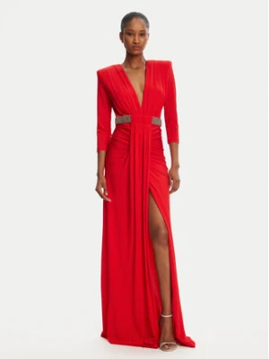 Babylon Sukienka wieczorowa S00862 Czerwony Regular Fit
