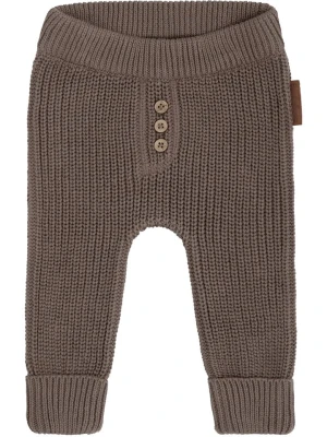 Baby's Only Spodnie dzianinowe w kolorze brązowym rozmiar: 80