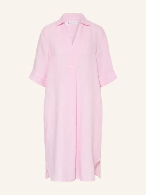 Backstage Lniana Sukienka Albano Z Rękawami 3/4 rosa