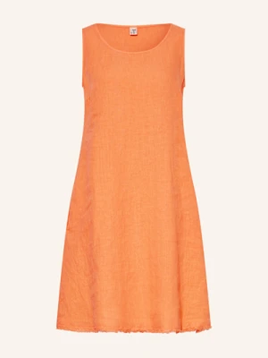 Backstage Sukienka Z Lnu orange