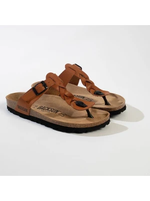 BACKSUN Japonki "Reggio" w kolorze jasnobrązowym rozmiar: 38