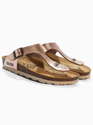 BACKSUN Japonki "Singapore" w kolorze złotym rozmiar: 40