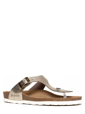 BACKSUN Japonki "Singapore" w kolorze złotym rozmiar: 38
