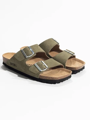 BACKSUN Klapki "Atlas" w kolorze khaki rozmiar: 40