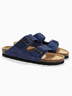 BACKSUN Klapki "Bali" w kolorze granatowym rozmiar: 40