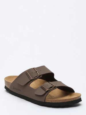 BACKSUN Klapki "Bali" w kolorze jasnobrązowym rozmiar: 36