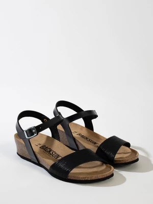 BACKSUN Sandały "Calabria" w kolorze czarnym na koturnie rozmiar: 37