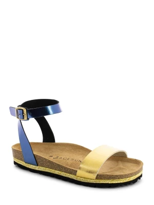 BACKSUN Sandały "Junin" w kolorze złoto-niebieskim rozmiar: 37