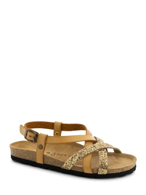 BACKSUN Sandały "Veracruz" w kolorze złoto-jasnobrązowym rozmiar: 37