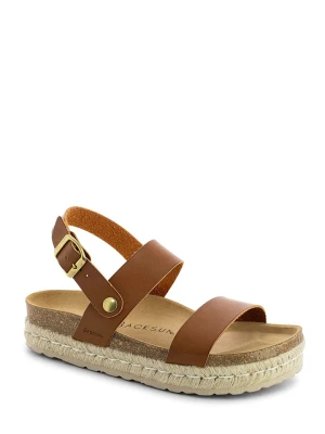 BACKSUN Skórzane sandały "Diadema" w kolorze jasnobrązowym rozmiar: 38