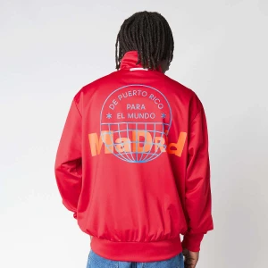 Bad Bunny Firebird Track Top Madrid adidas Originals czerwony