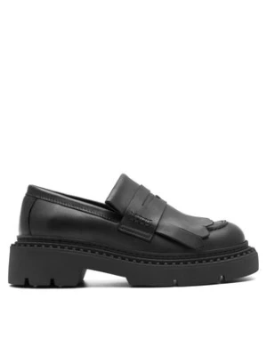 Badura Loafersy SINES-23FW110-V Czarny