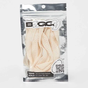 BAGGY Braid Cord Laces 100cm uniseks Akcesoria do butów beż rozmiar Mężczyźni