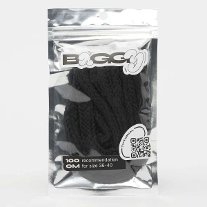 BAGGY Cord Laces 100cm uniseks Akcesoria do butów czarny rozmiar Mężczyźni