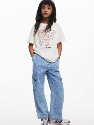 Baggy jeans z nadrukiem Desigual
