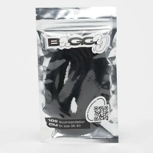 BAGGY Round Fuzzy Laces 100cm uniseks Akcesoria do butów czarny rozmiar Mężczyźni