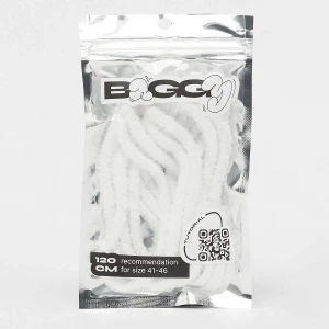 BAGGY Round Fuzzy Laces 120cm uniseks Akcesoria do butów biały rozmiar Mężczyźni