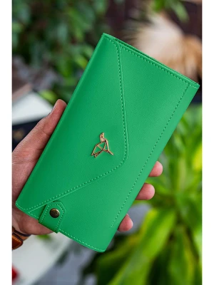 BAGmori Portfel w kolorze zielonym - 20 x 10 x 3 cm rozmiar: onesize