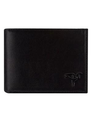 BAGmori Skórzany portfel w kolorze czarnym - 11 x 8 x 2 cm rozmiar: onesize