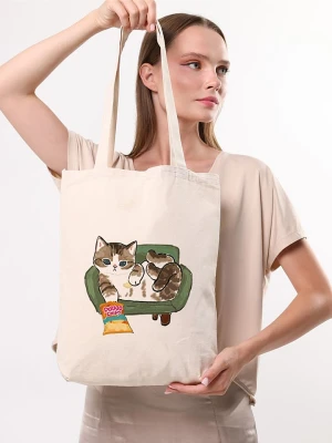 BAGmori Torebka w kolorze kremowym - 35 x 40 x 8 cm rozmiar: onesize