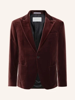 Baldessarini Aksamitna Marynarka O Kroju Slim Fit rot CIEMNOCZERWONY