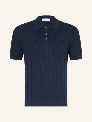 Baldessarini Dzianinowa Koszulka Polo blau GRANATOWY