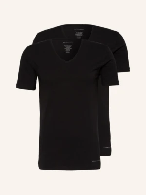 Baldessarini Koszulka W Serek, 2 Szt. schwarz