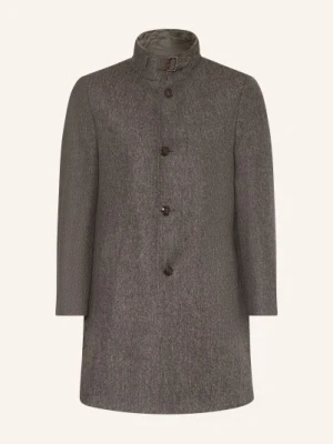 Baldessarini Wełniany Płaszcz Z Odpinanym Kołnierzem grau