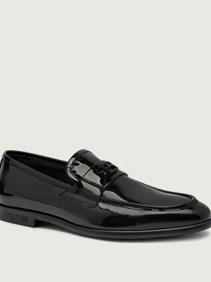 Baldinini Skórzane loafersy czarny