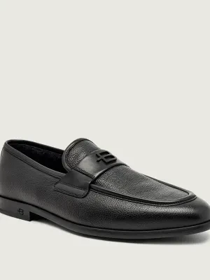 Baldinini Skórzane loafersy | z dodatkiem wełny